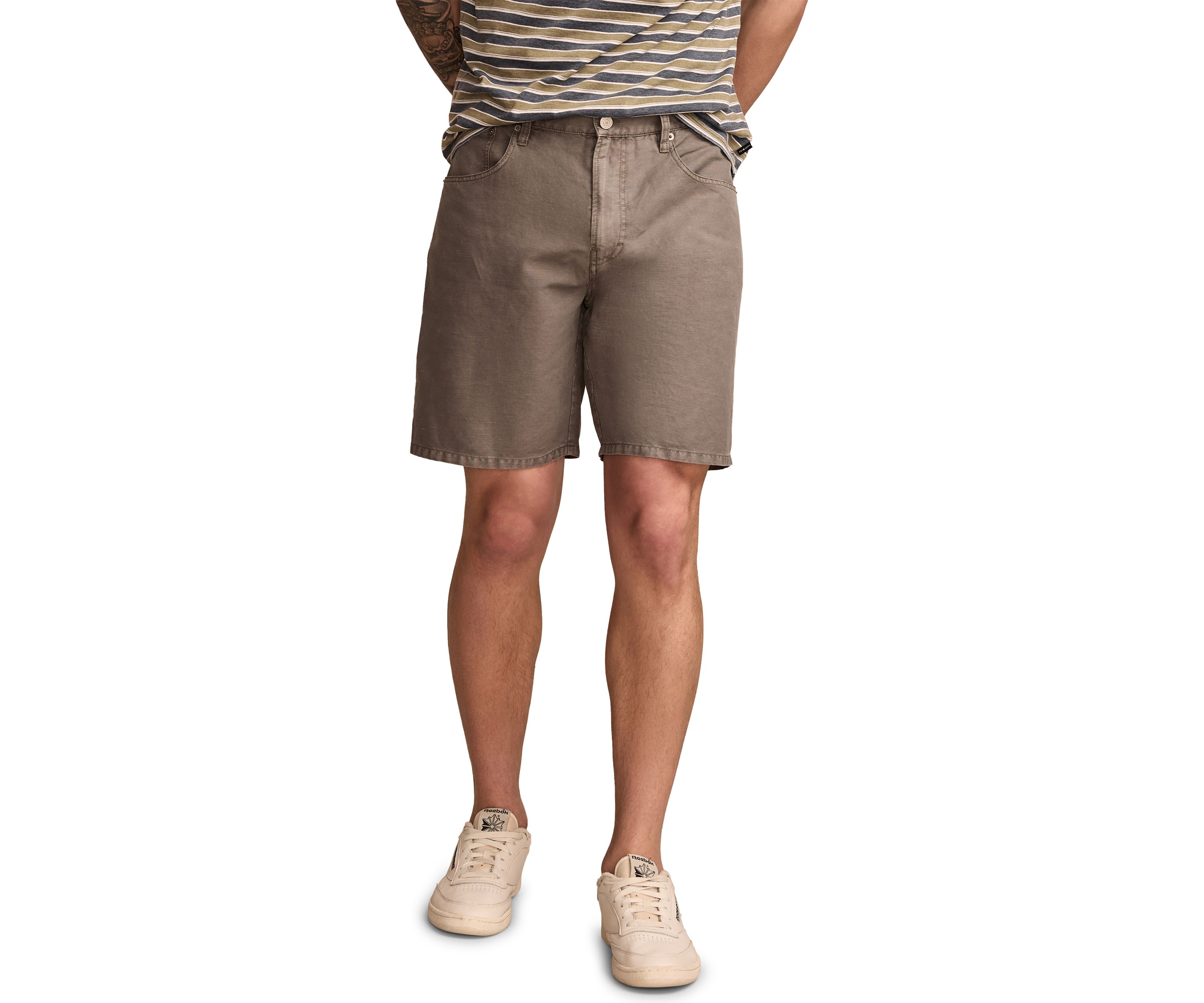 5 Pocket Linen Shorts