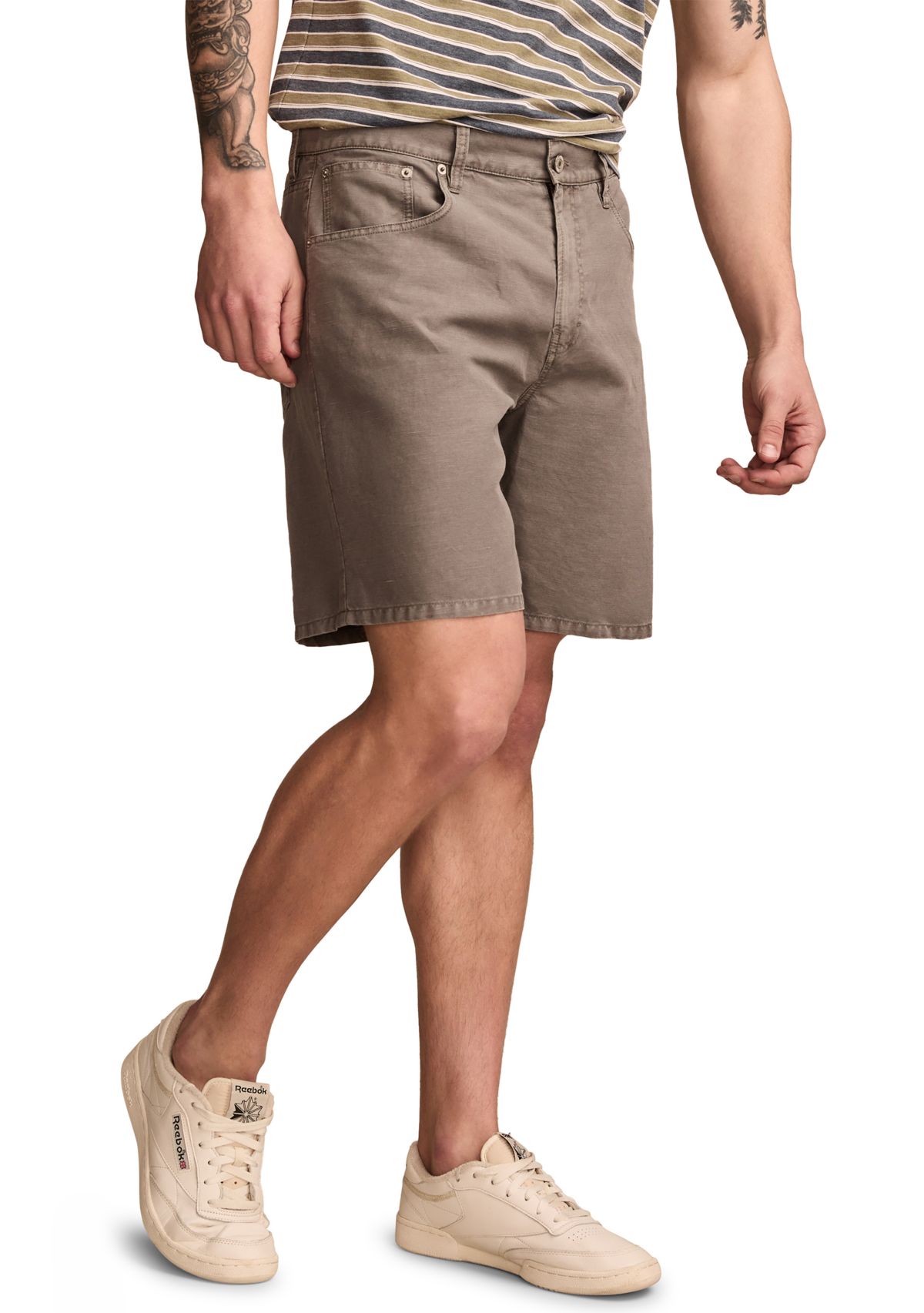 5 Pocket Linen Shorts