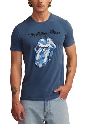 Lucky Brand Men's Rolling Stones Denim Patch T-Shirt