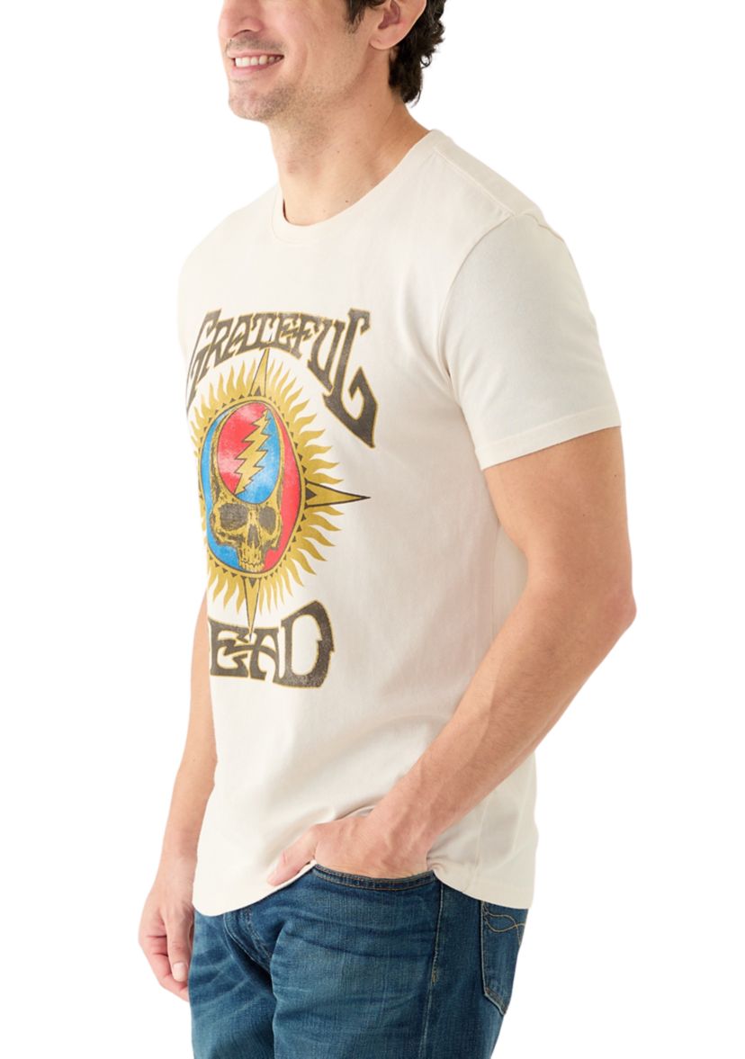 Mens Grateful Dead Real Skull Graphic T-Shirt