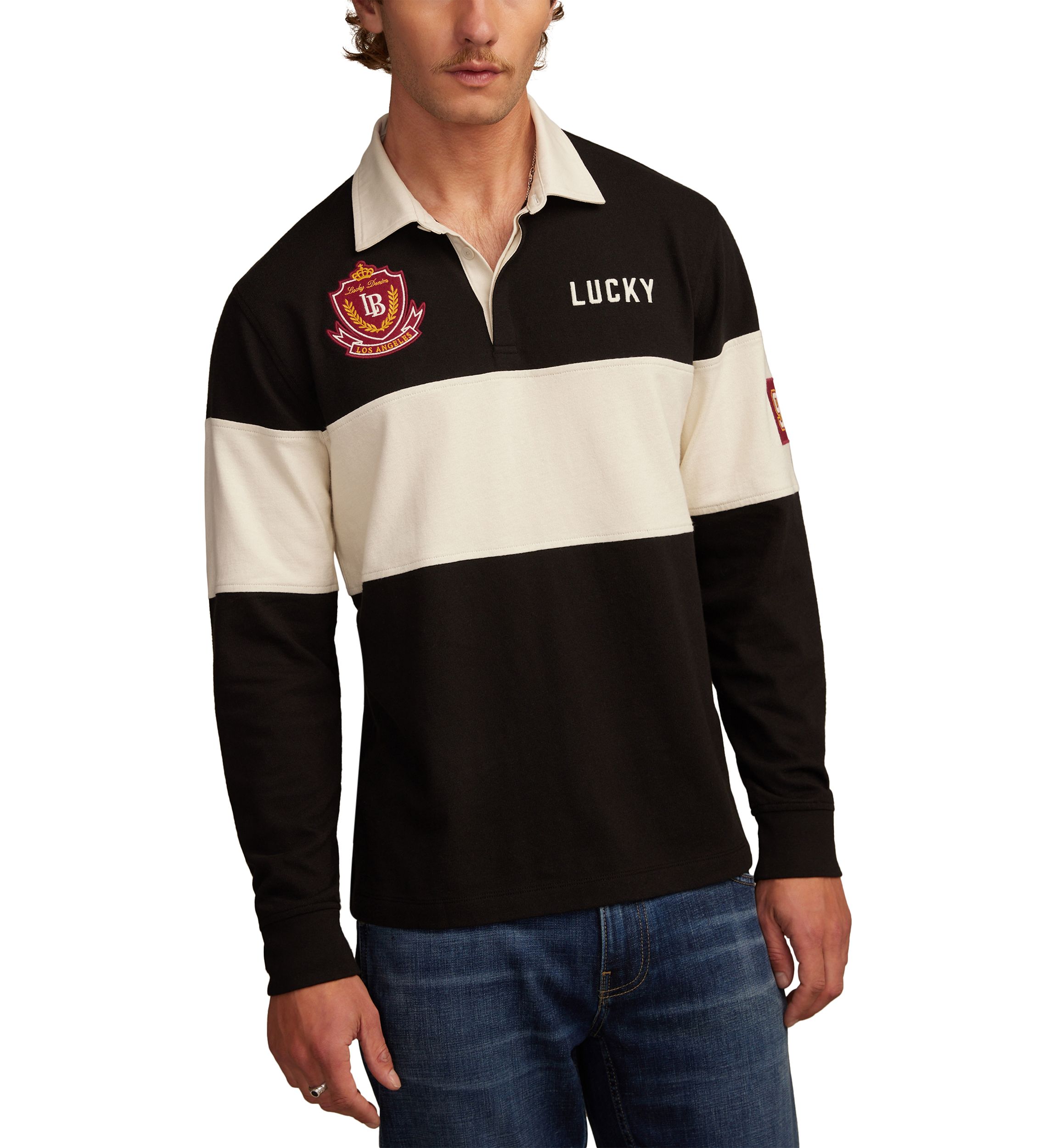 Rugby Stripe Polo Shirt 