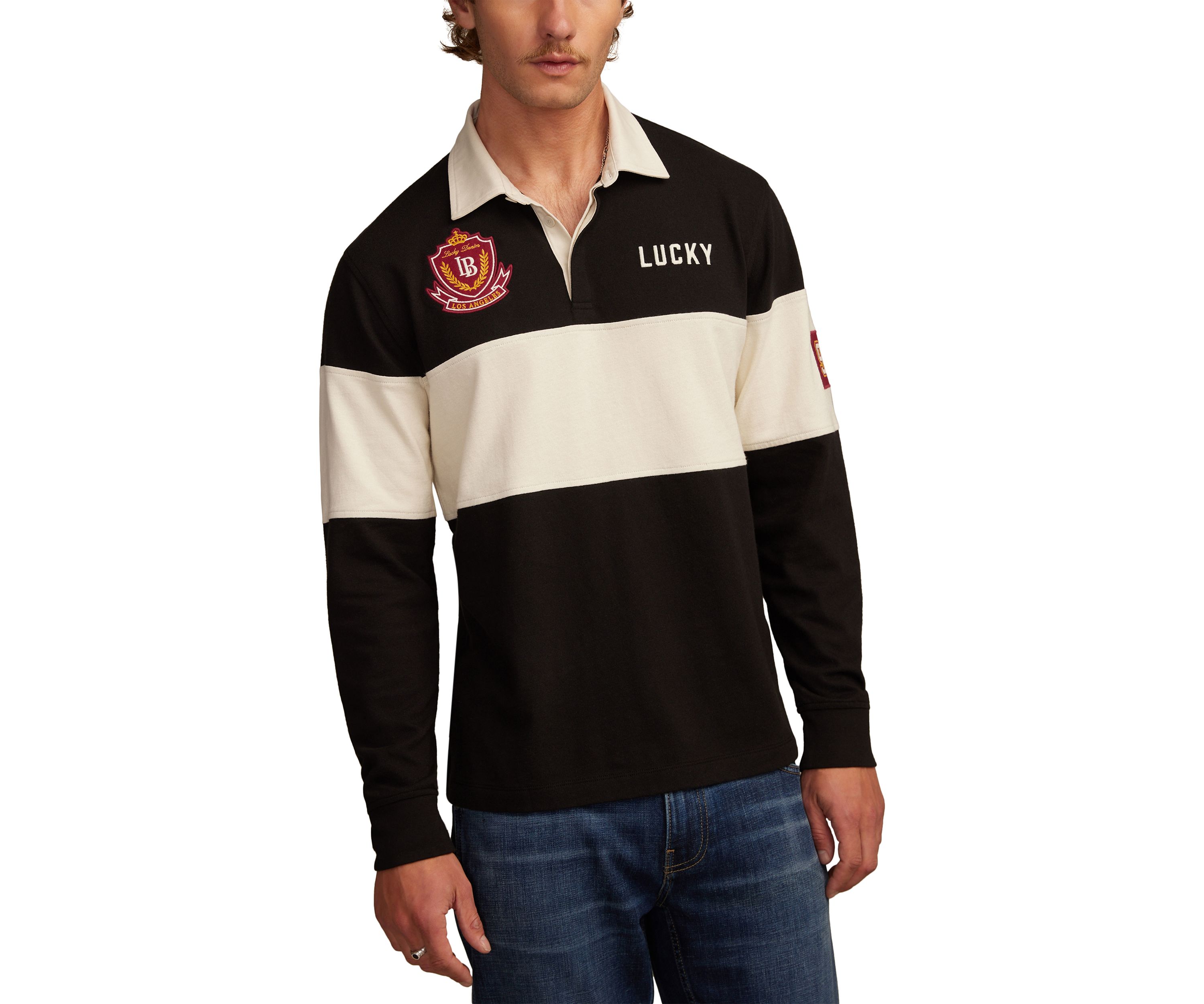 Rugby Stripe Polo Shirt 