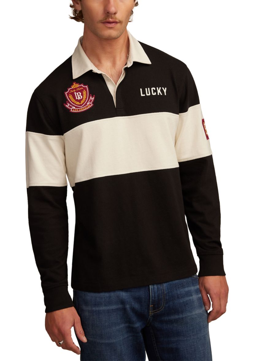 Rugby Stripe Polo Shirt 