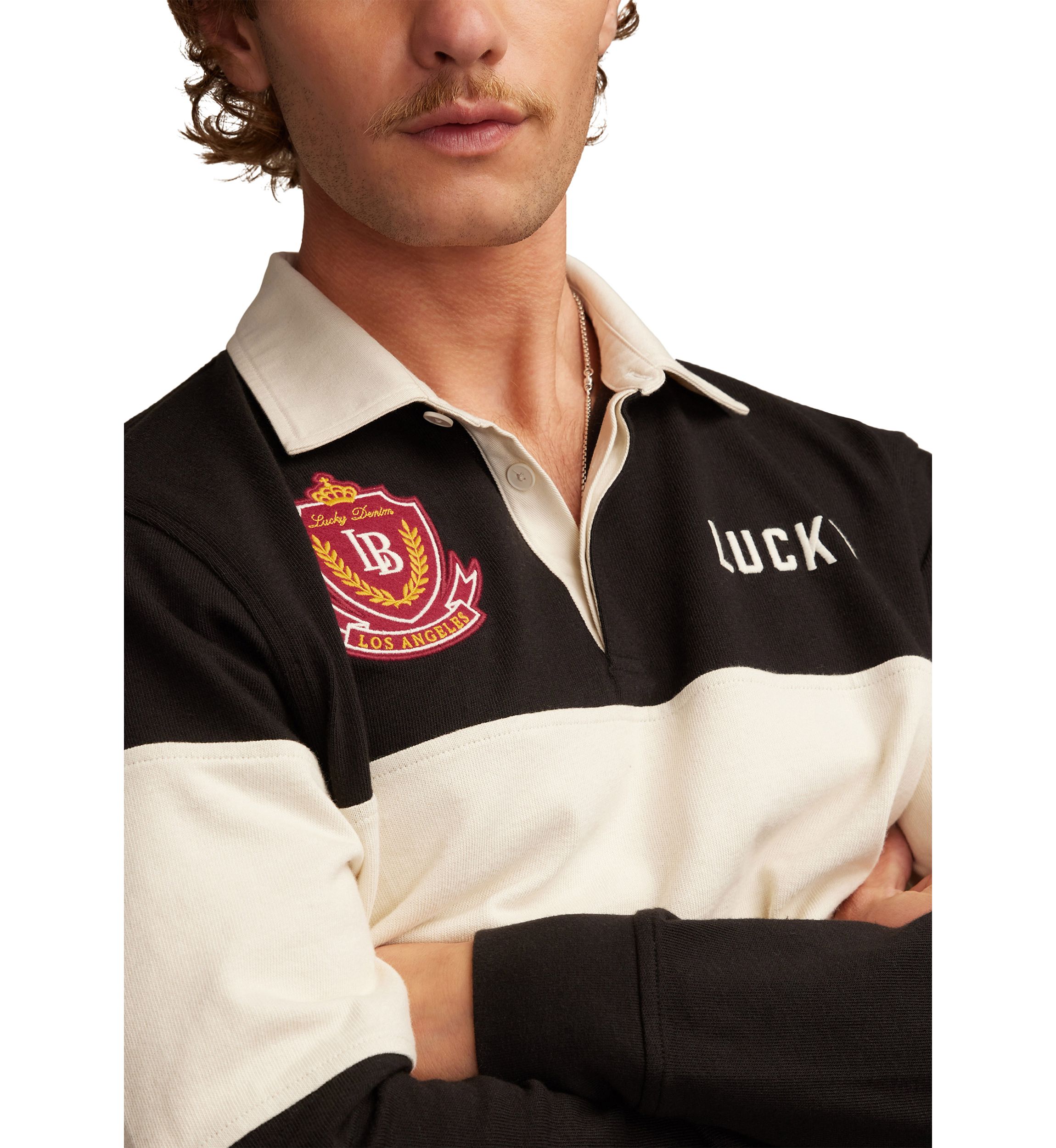 Rugby Stripe Polo Shirt 