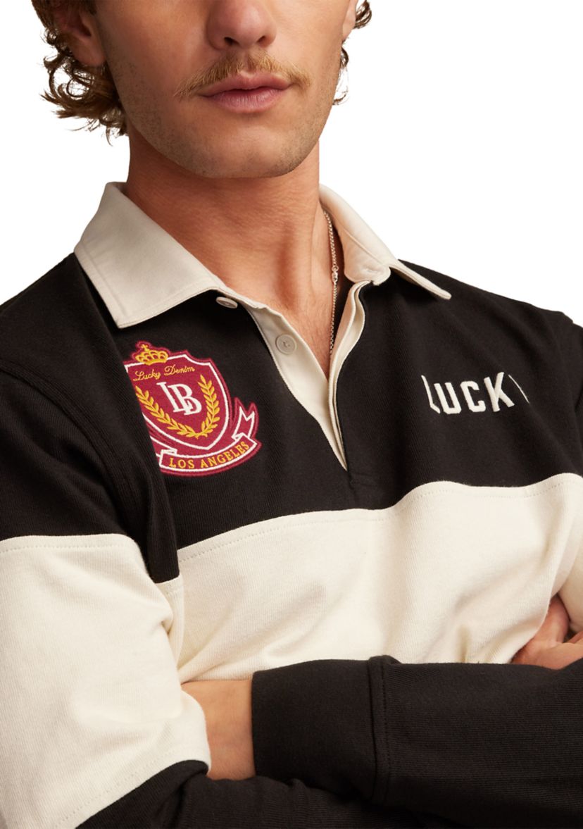 Rugby Stripe Polo Shirt 
