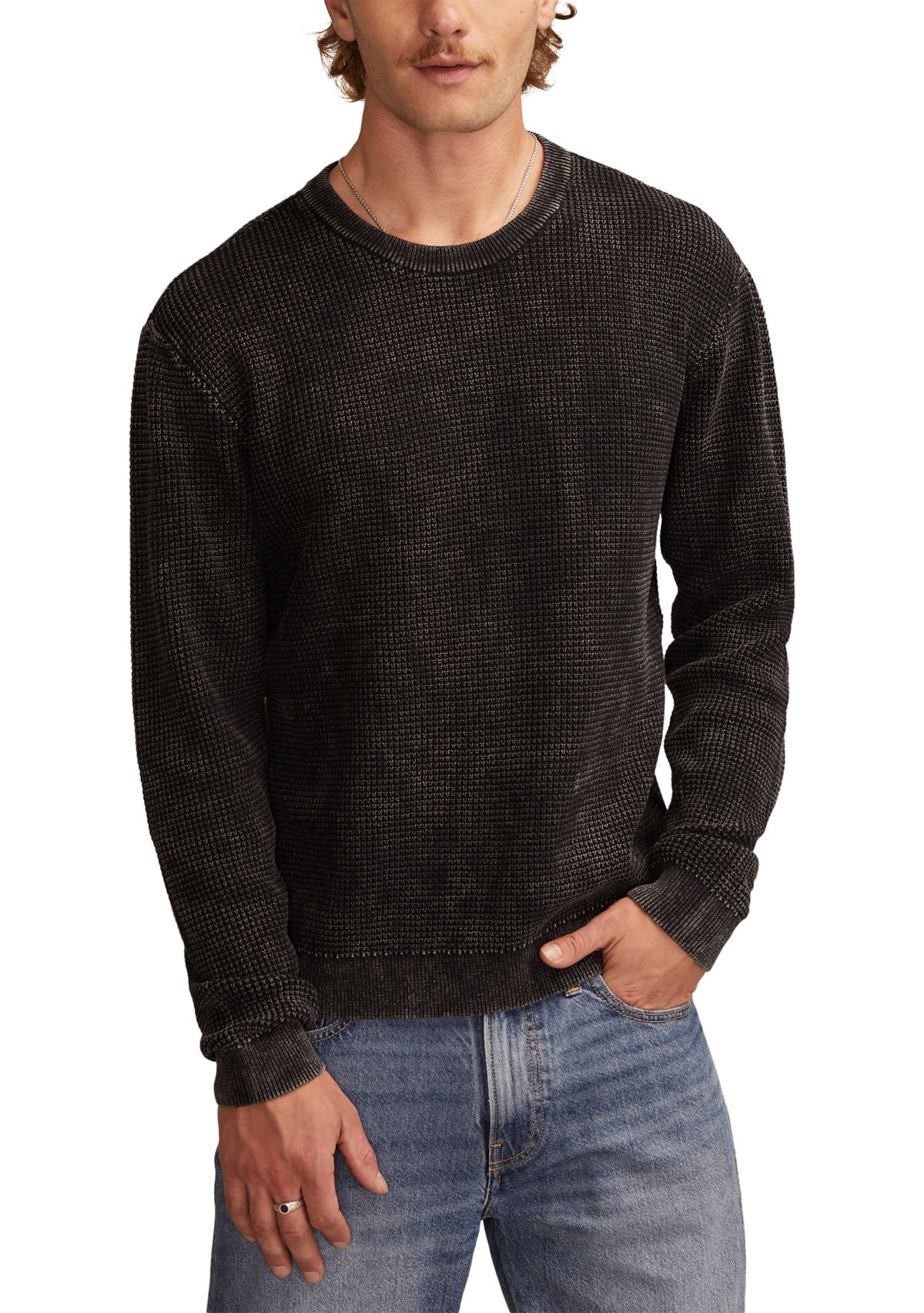 Waffle Crew Sweater