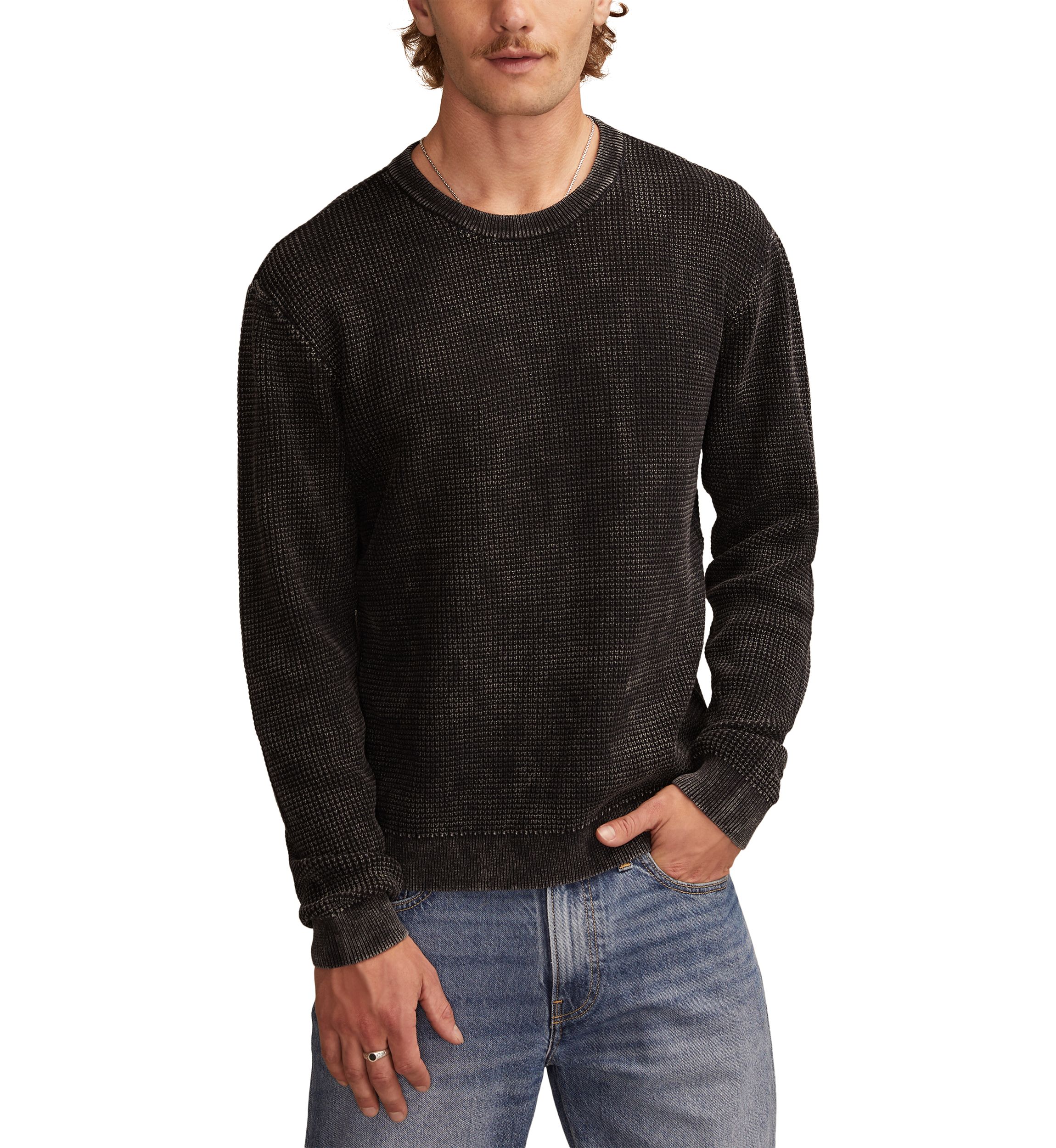 Waffle Crew Sweater