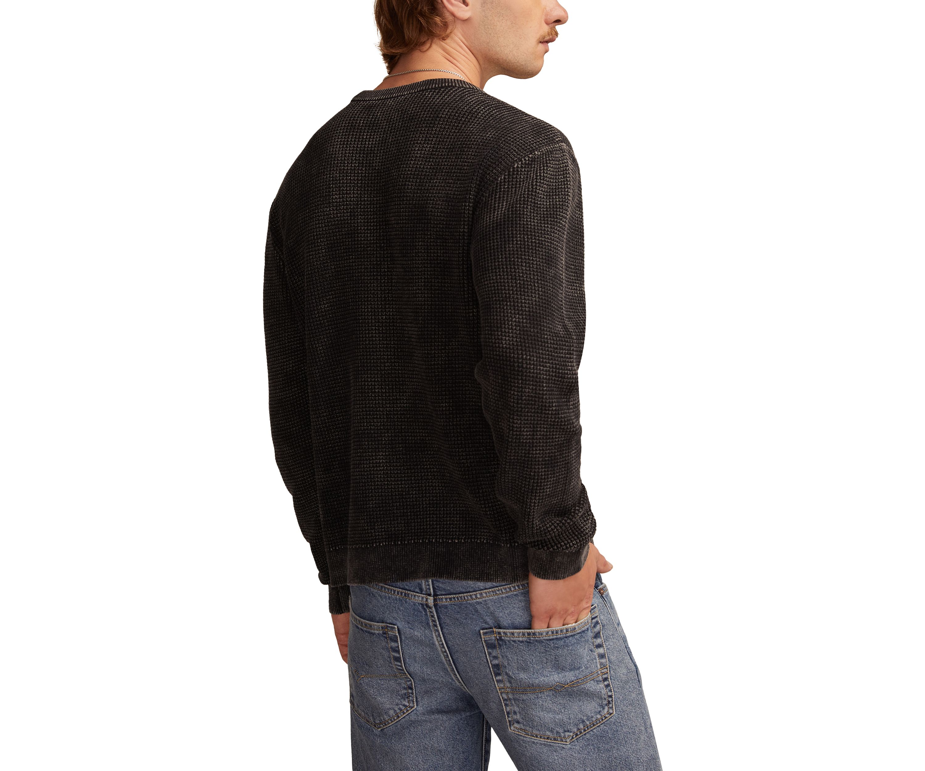 Waffle Crew Sweater