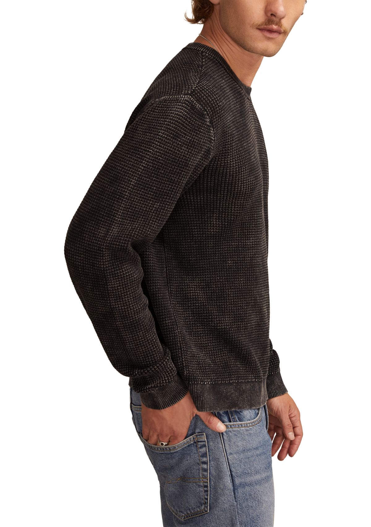 Waffle Crew Sweater