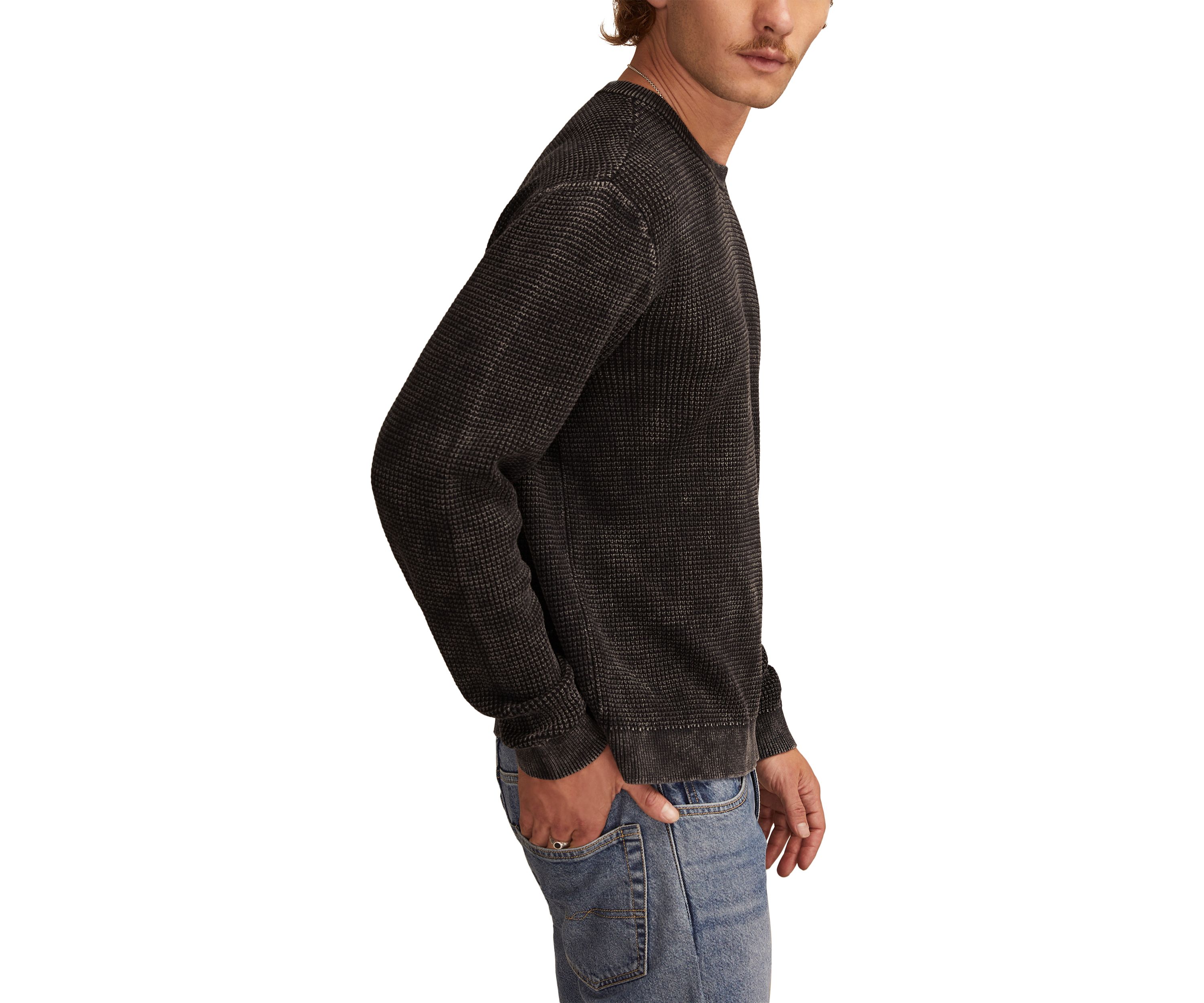 Waffle Crew Sweater