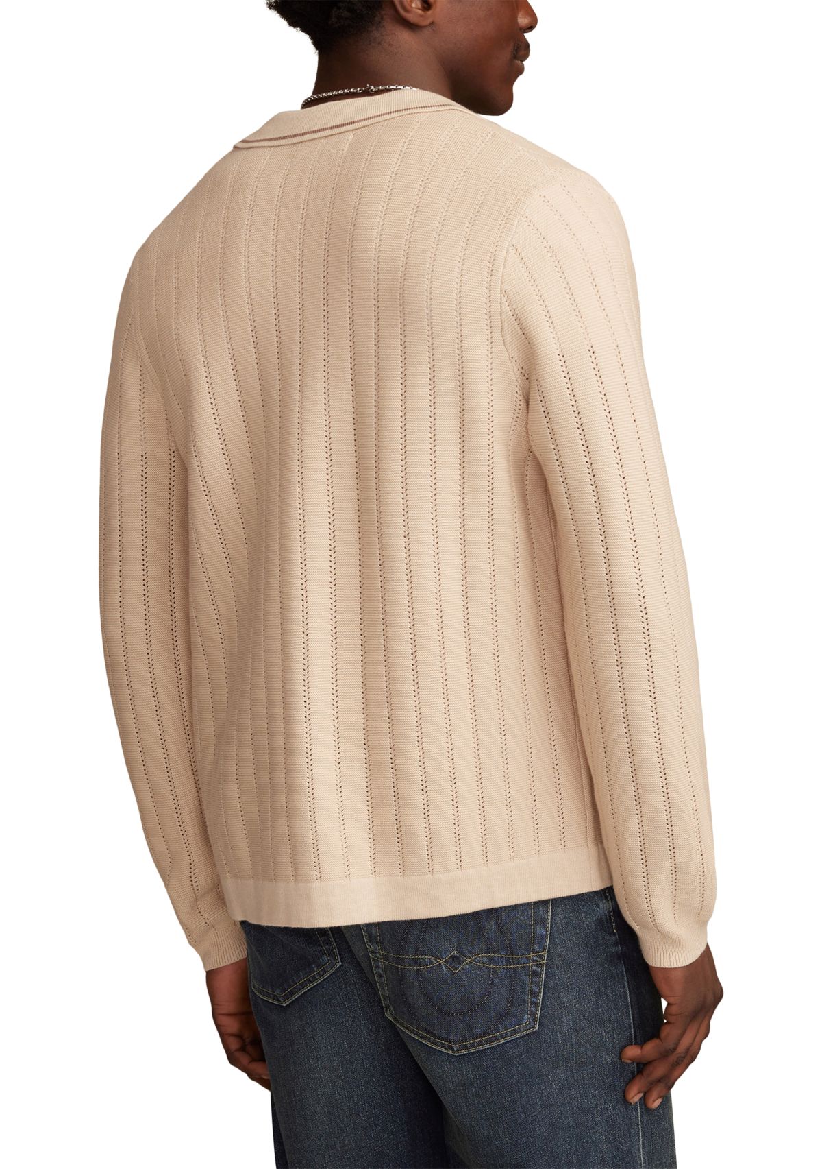 Womens Long Sleeve Button Down Sweater 