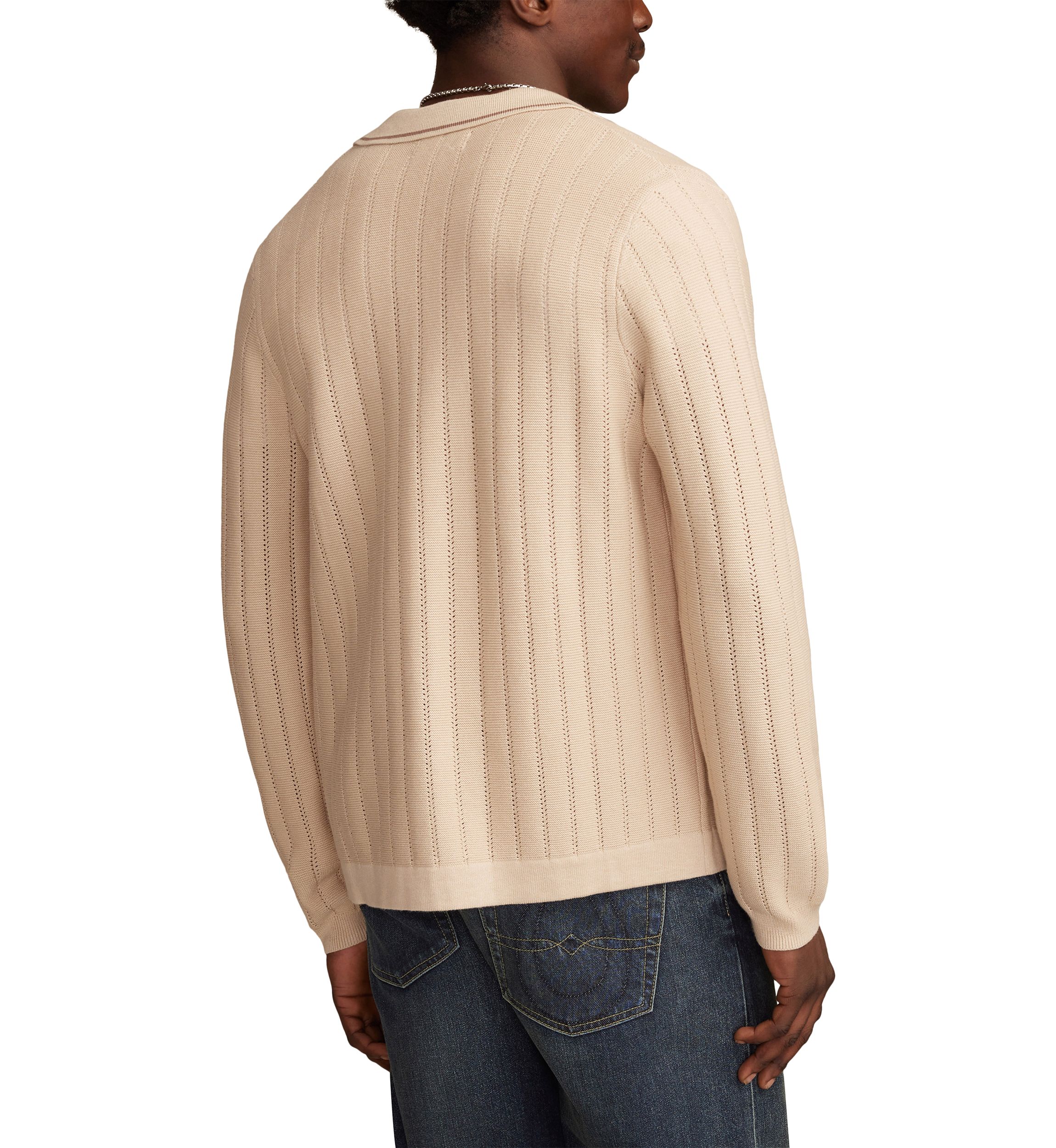 Womens Long Sleeve Button Down Sweater 