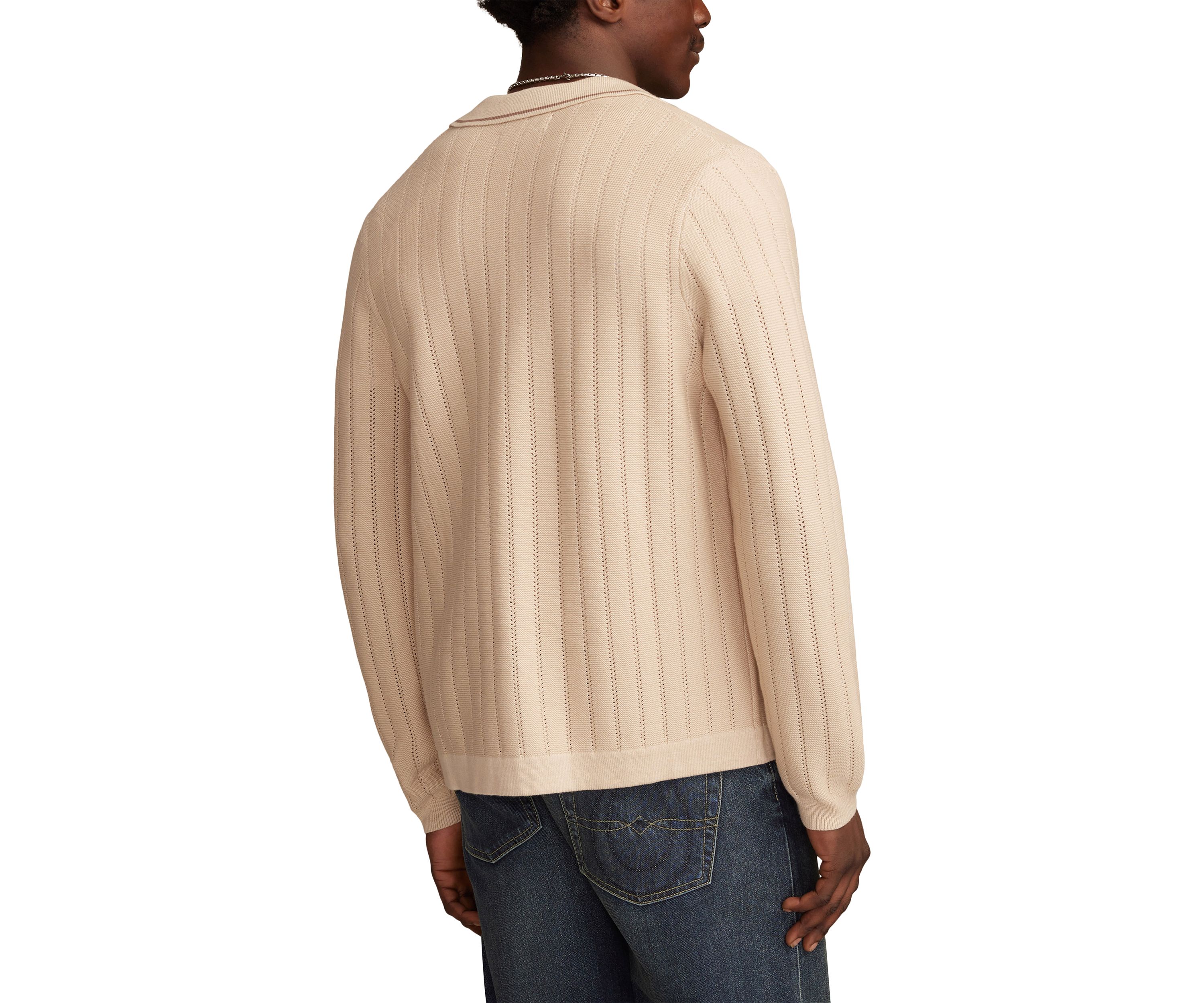 Womens Long Sleeve Button Down Sweater 