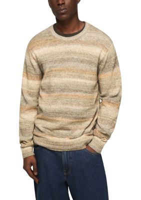 Lucky Brand Men's Space Dye Crew Neck Sweater