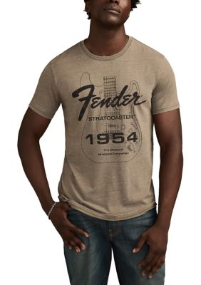 Lucky Brand Men's Short Sleeve Fender Stratocaster T-Shirt
