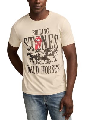 Lucky Brand Men's Short Sleeve Rolling Stones Wild Horses Graphic T-Shirt