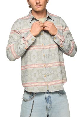 Lucky Brand Men's Jacquard Humboldt Utility Shirt