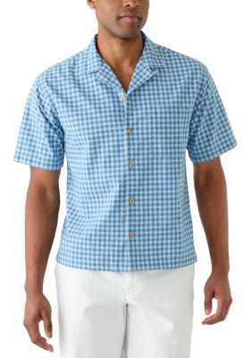 Lucky Brand Men's Untucked Camp Collar Shirt