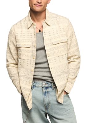 Lucky Brand Men's Jacquard Humboldt Utility Shirt
