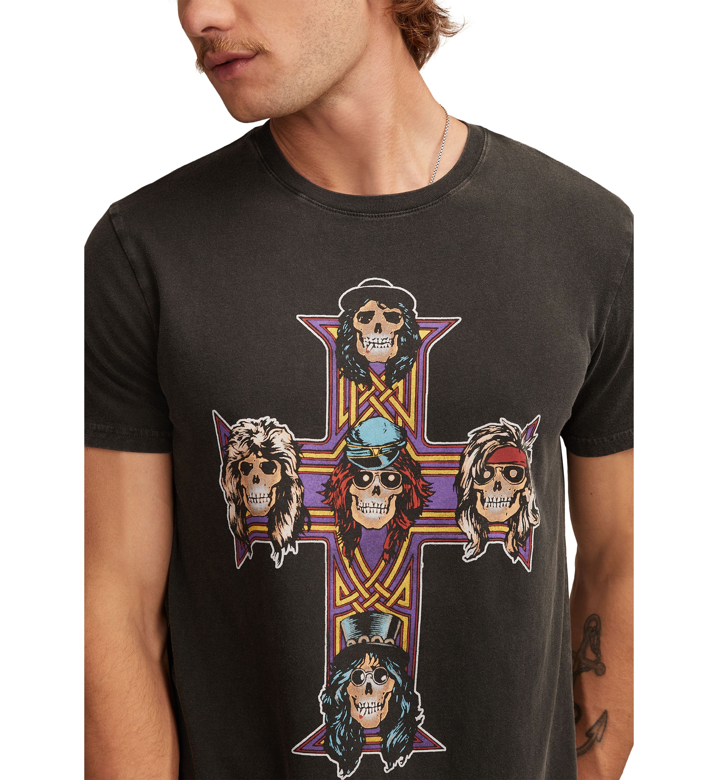 Guns N Roses Cross Graphic T-Shirt 
