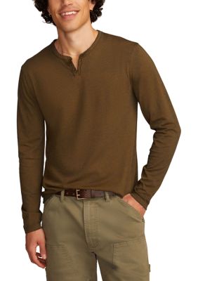 Lucky Brand Men's Big & Tall Venice Burnout Long Sleeve Shirt