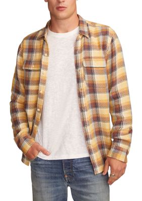 Lucky Brand Men's Big & Tall Long Sleeve Herringbone Flannel