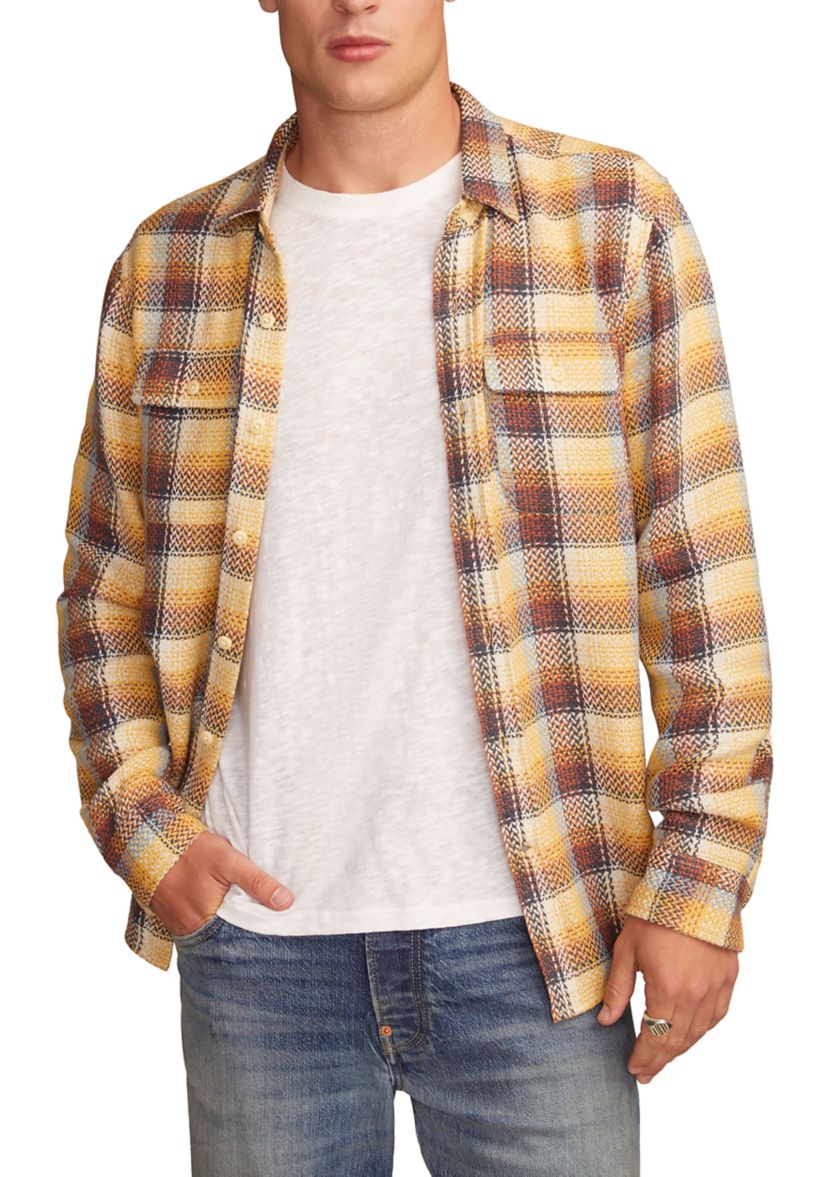 Big & Tall Long Sleeve Herringbone Flannel 