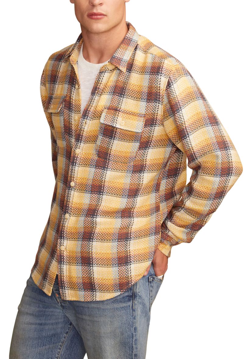 Big & Tall Long Sleeve Herringbone Flannel 