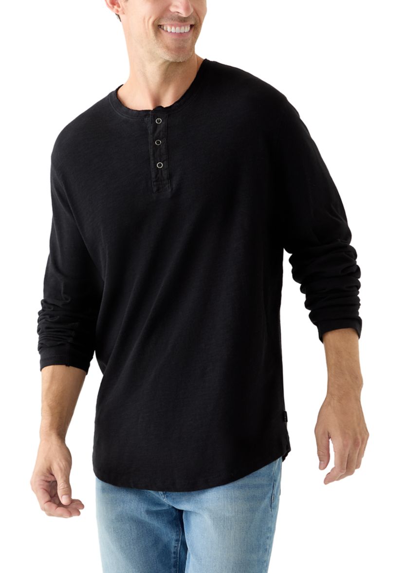 Weekend Slub Jersey Long Sleeve Henley Shirt