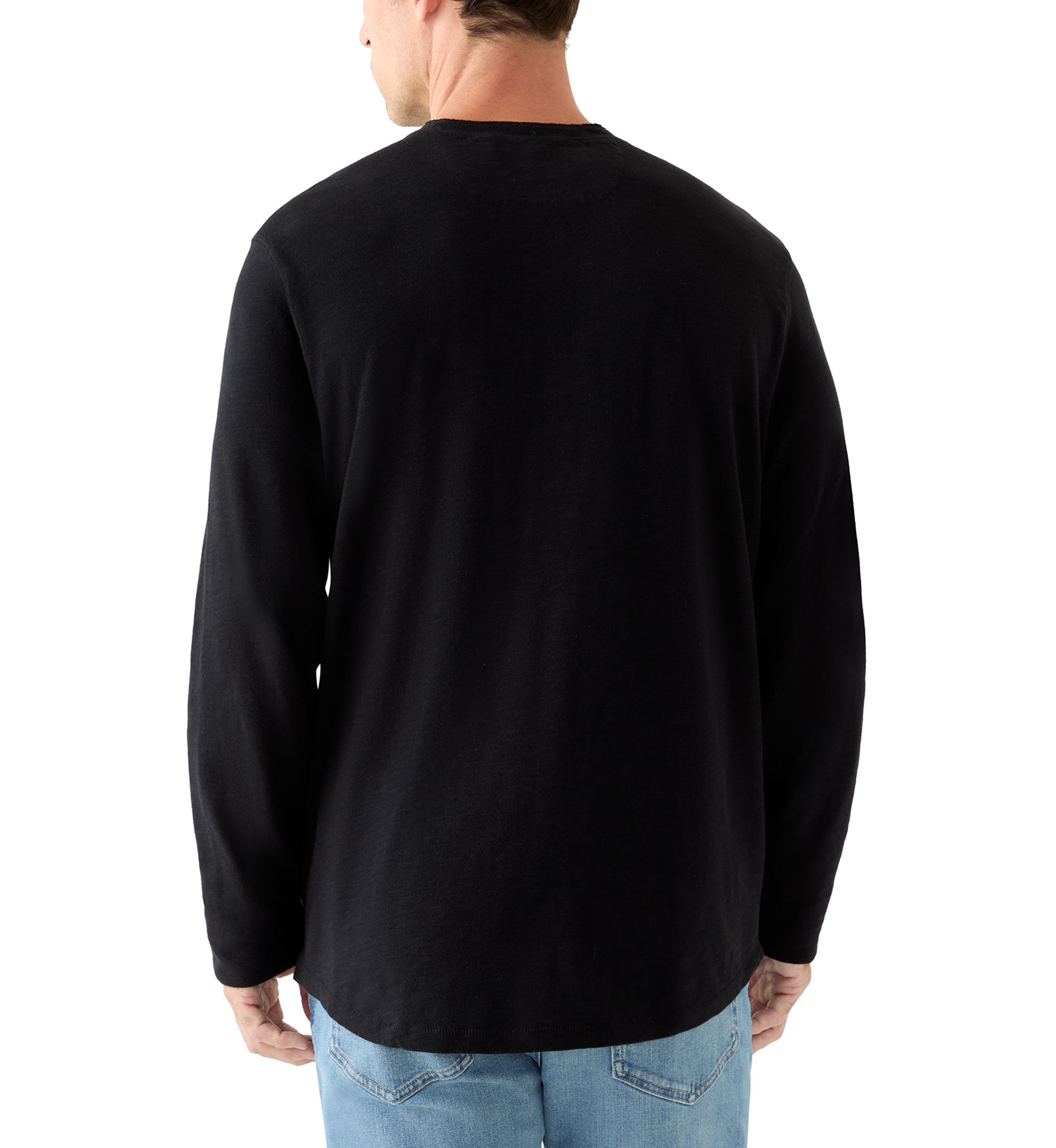 Weekend Slub Jersey Long Sleeve Henley Shirt