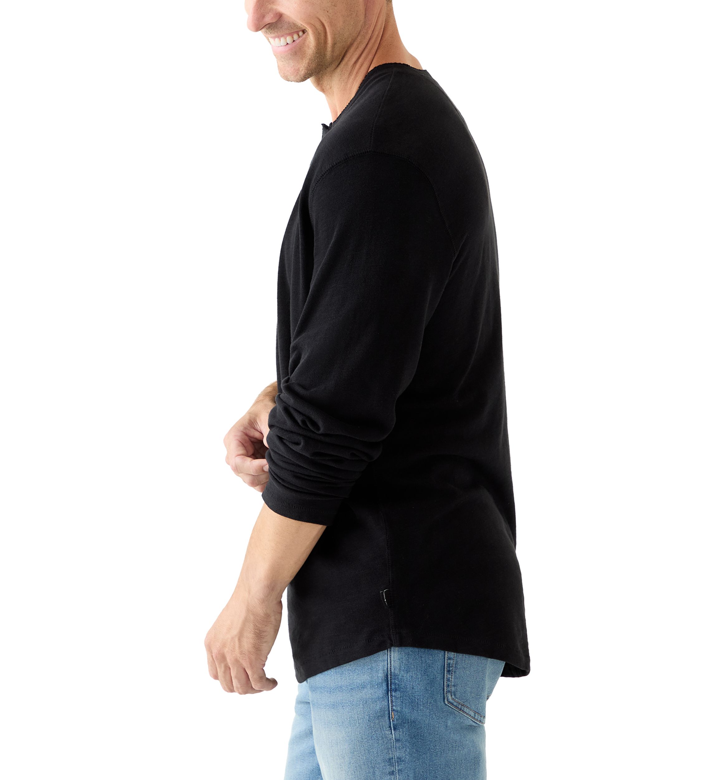 Weekend Slub Jersey Long Sleeve Henley Shirt