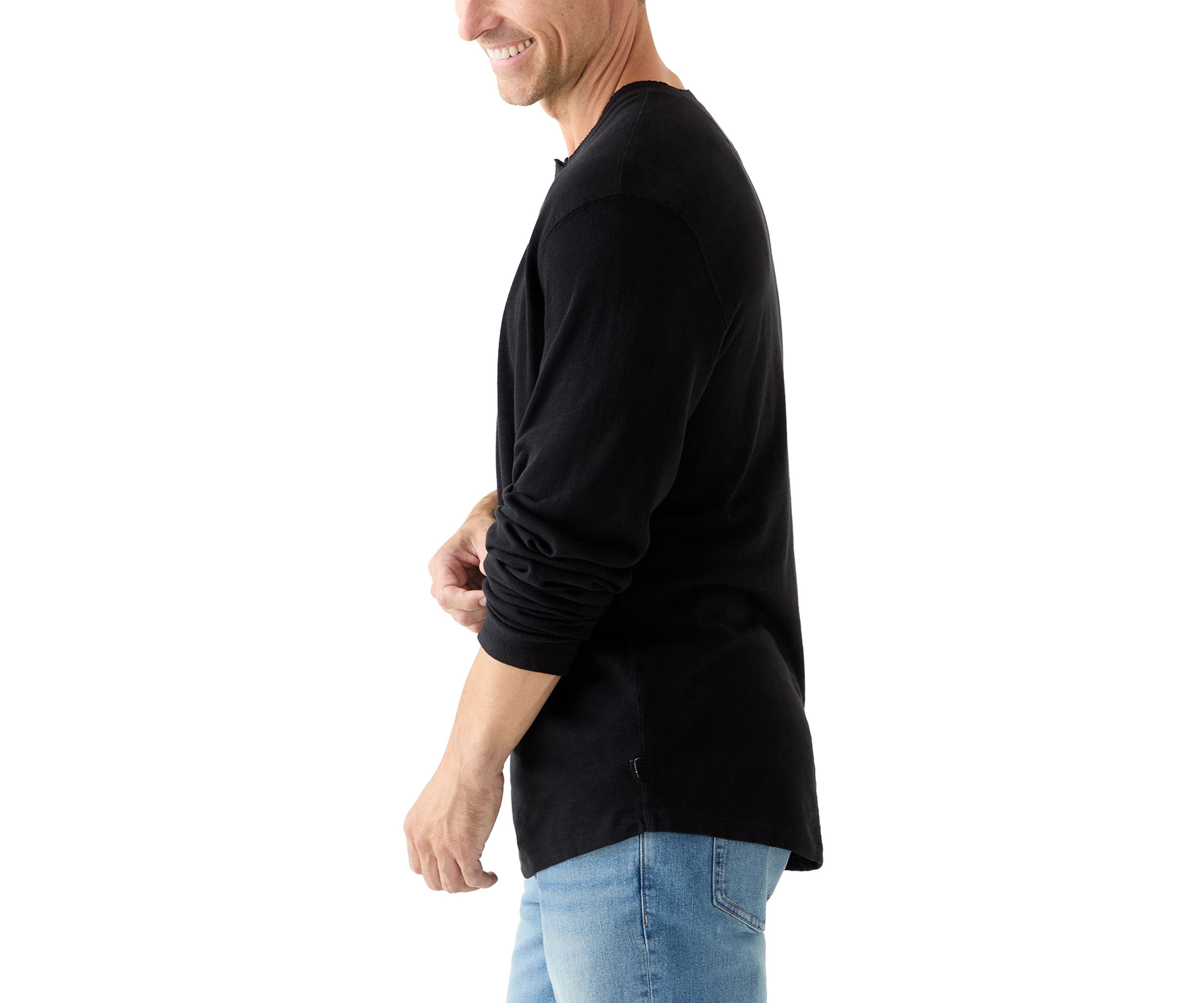 Weekend Slub Jersey Long Sleeve Henley Shirt