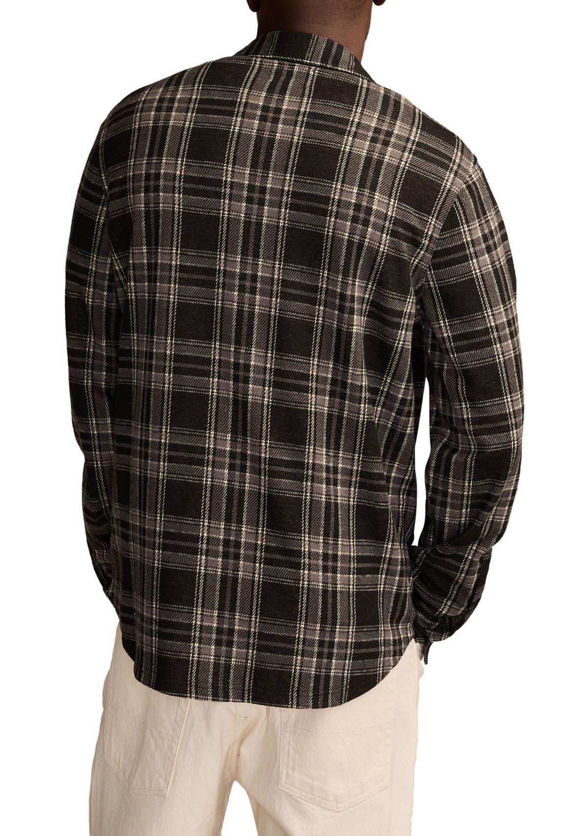 Mens Brushed Long Sleeve Knit Shirt