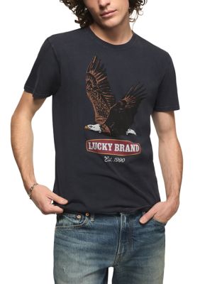 Lucky Brand Men's Short Sleeve Lucky Eagle T-Shirt, XL