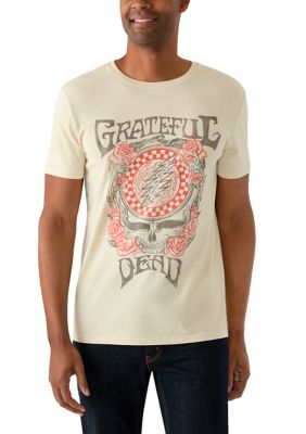 Lucky Brand Men's Short Sleeve Grateful Dead Graphic T-Shirt, White, XL