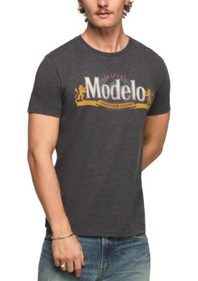 Lucky Brand Men's Modelo Skull Graphic T-Shirt, Black, 2XL