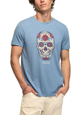Lucky Brand Men's Sugar Skull Graphic T-Shirt