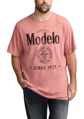 Lucky Brand Men's Big & Tall Modelo Logo Graphic T-Shirt