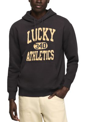 Lucky Brand Men's Vintage Zip Hoodie, Navy Blue, Medium