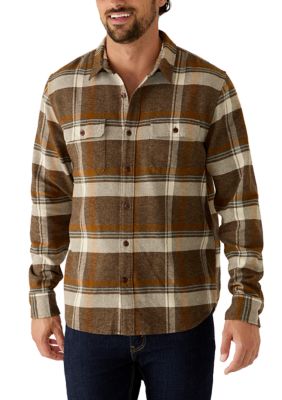 Lucky Brand Men's Long Sleeve Cloud Soft Plaid Humboldt Shirt, 2XL