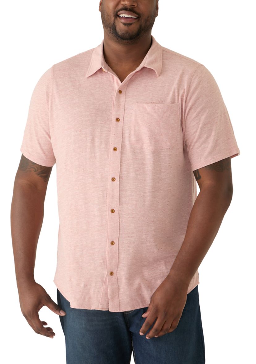 lucky brand linen shirt dress ALMAIS Lucky Pace Linen Short-Sleeve Belted Mini Shirt Dress