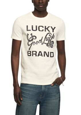 Lucky Brand Men's Lucky Good Luck T-Shirt, XL