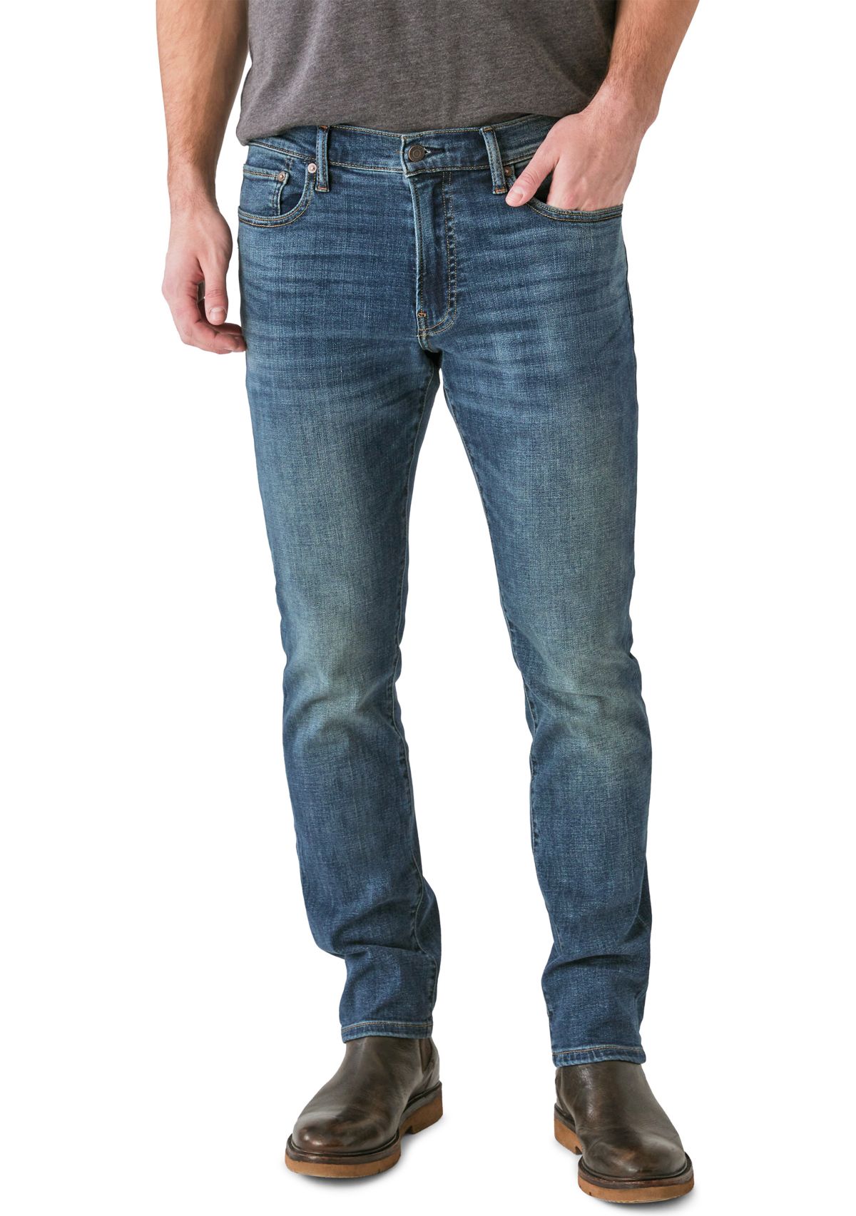 Athletic Straight Leg Jeans 