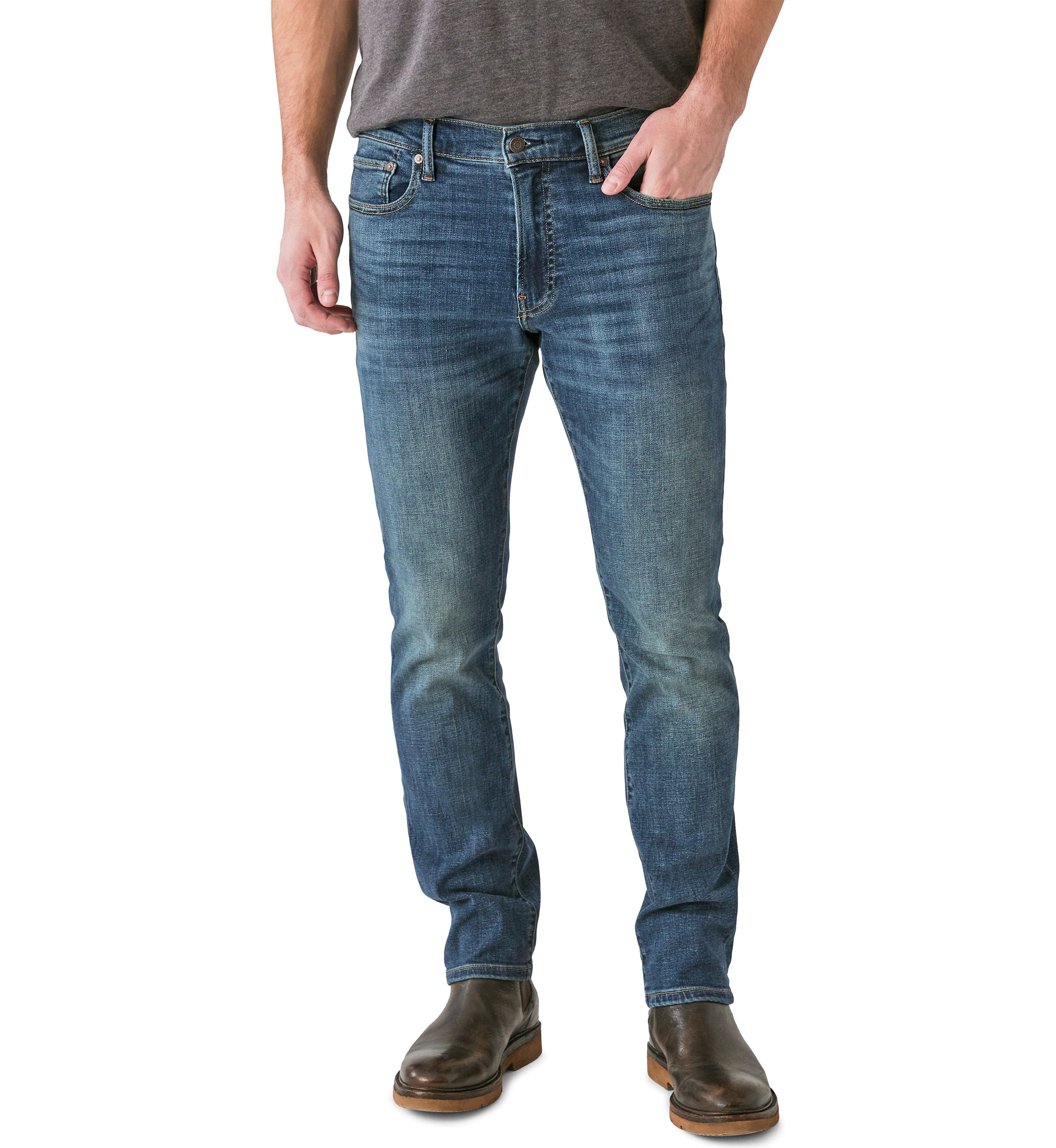 Athletic Straight Leg Jeans 