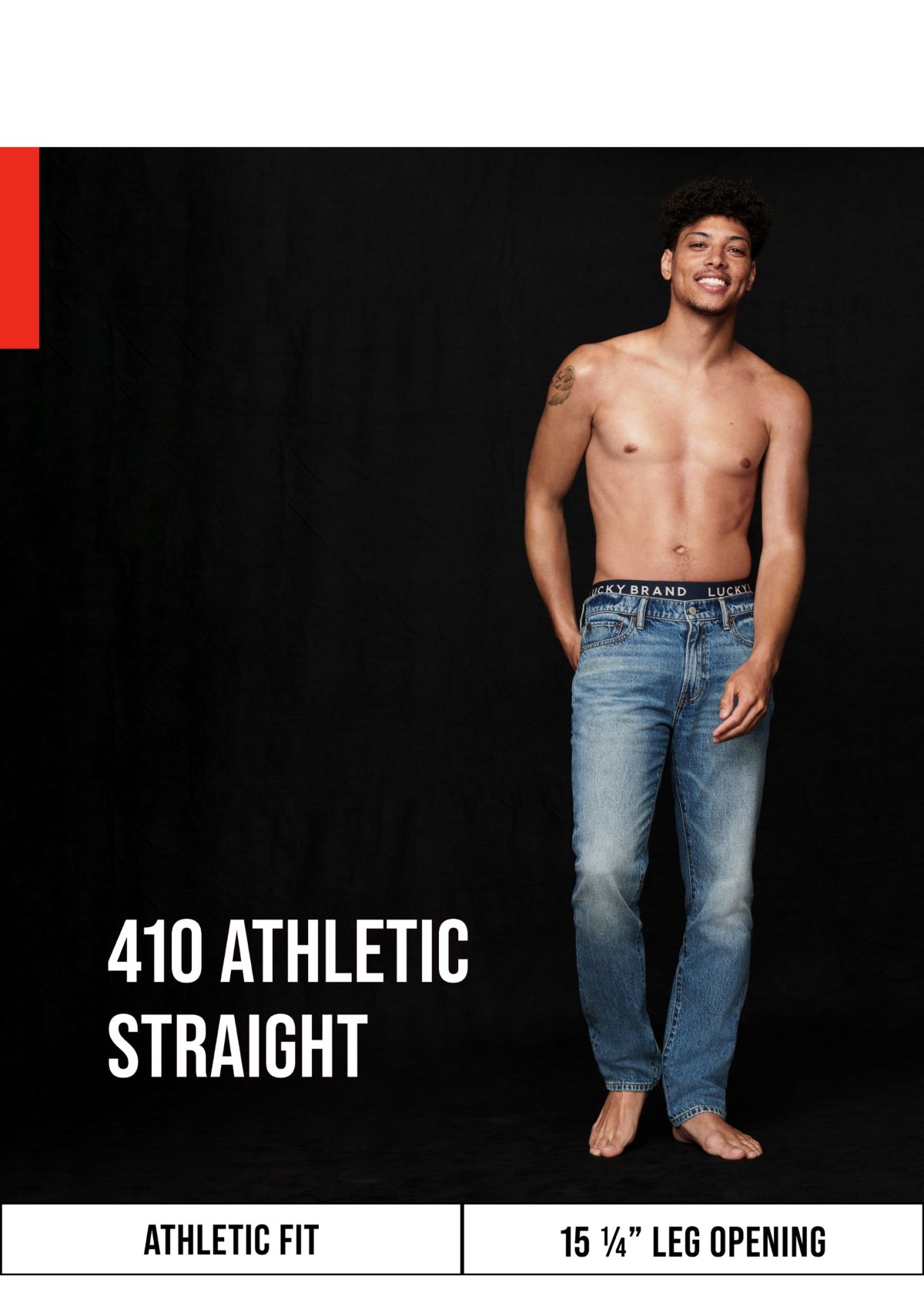Athletic Straight Leg Jeans 