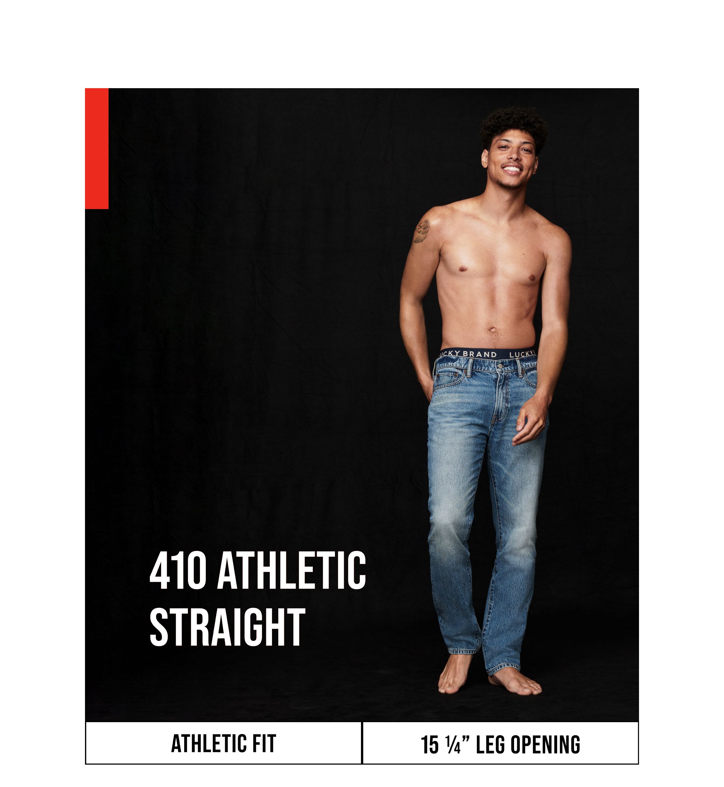Athletic Straight Leg Jeans 
