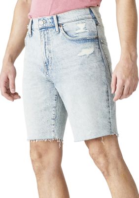 Athletic Straight Fit Denim Shorts