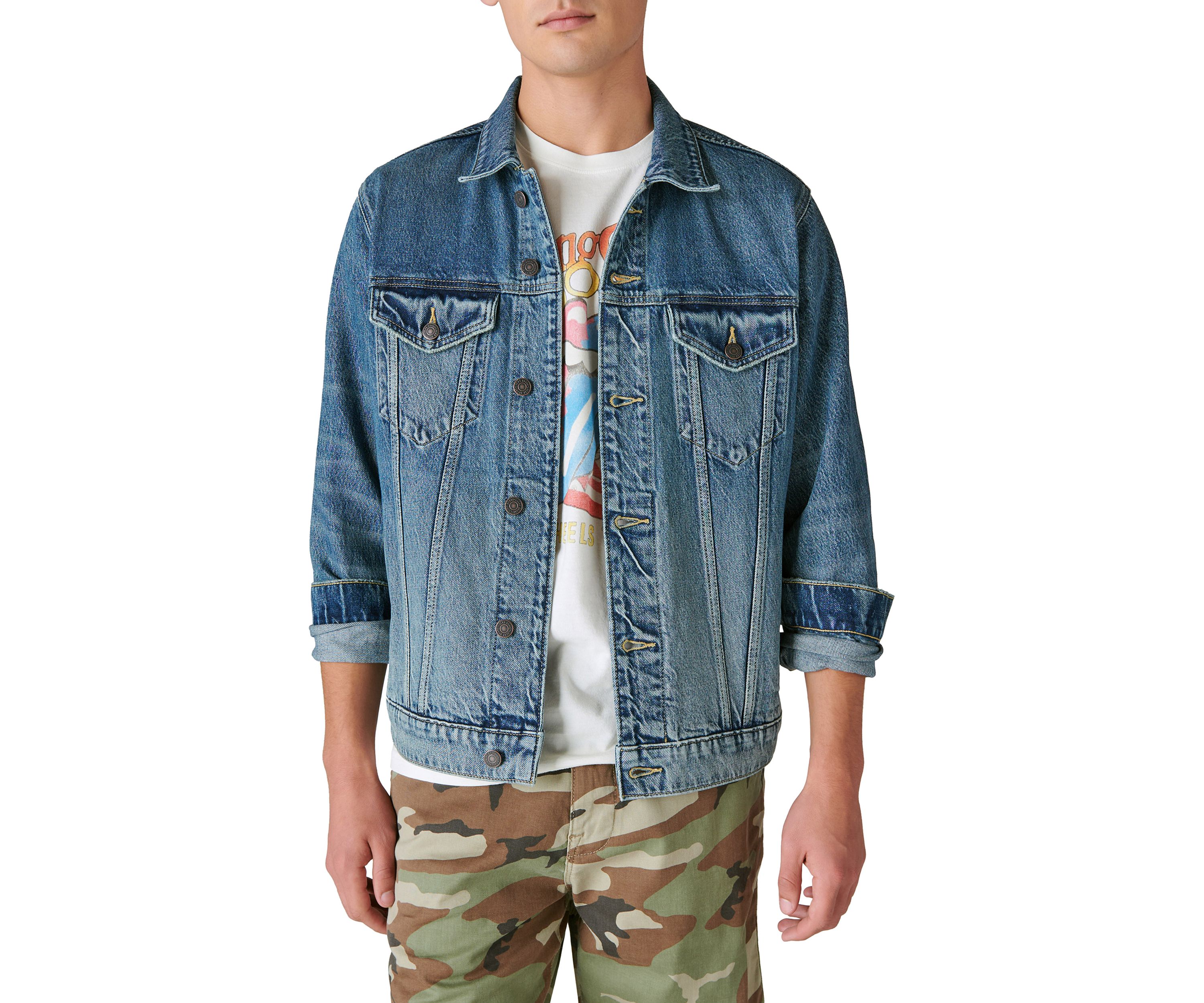 Rolling Stones Demim Trucker Jacket