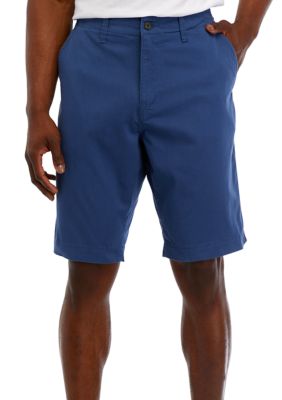 Stretch Twill Flat Front Shorts