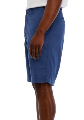 Stretch Twill Flat Front Shorts